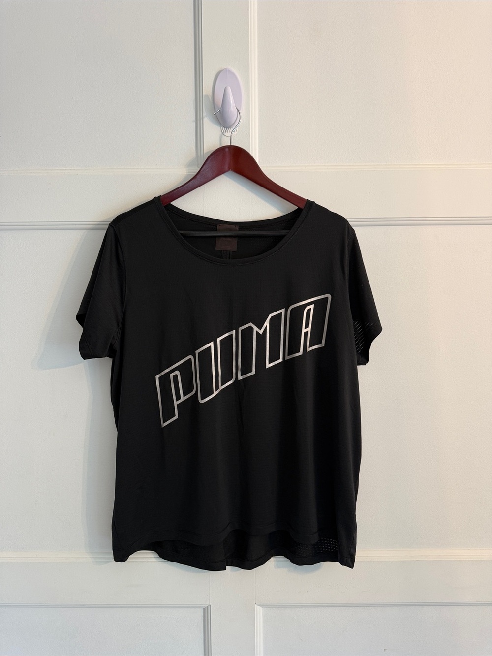 Puma Black Short Sleeve Drycell Logo Tee